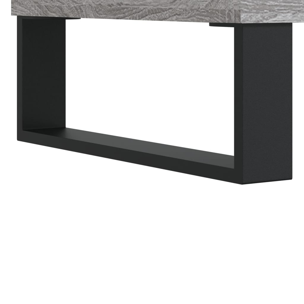 vidaXL Badschrank Grau Sonoma 30x30x100 cm Holzwerkstoff