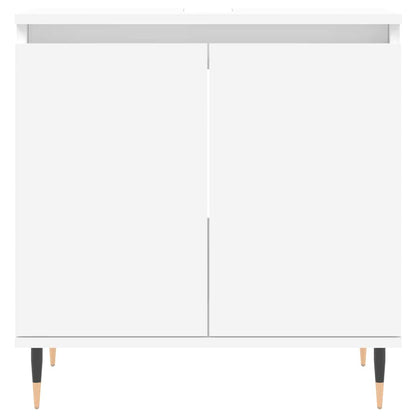 vidaXL Badezimmerschrank Weiß 58x33x60 cm Holzwerkstoff