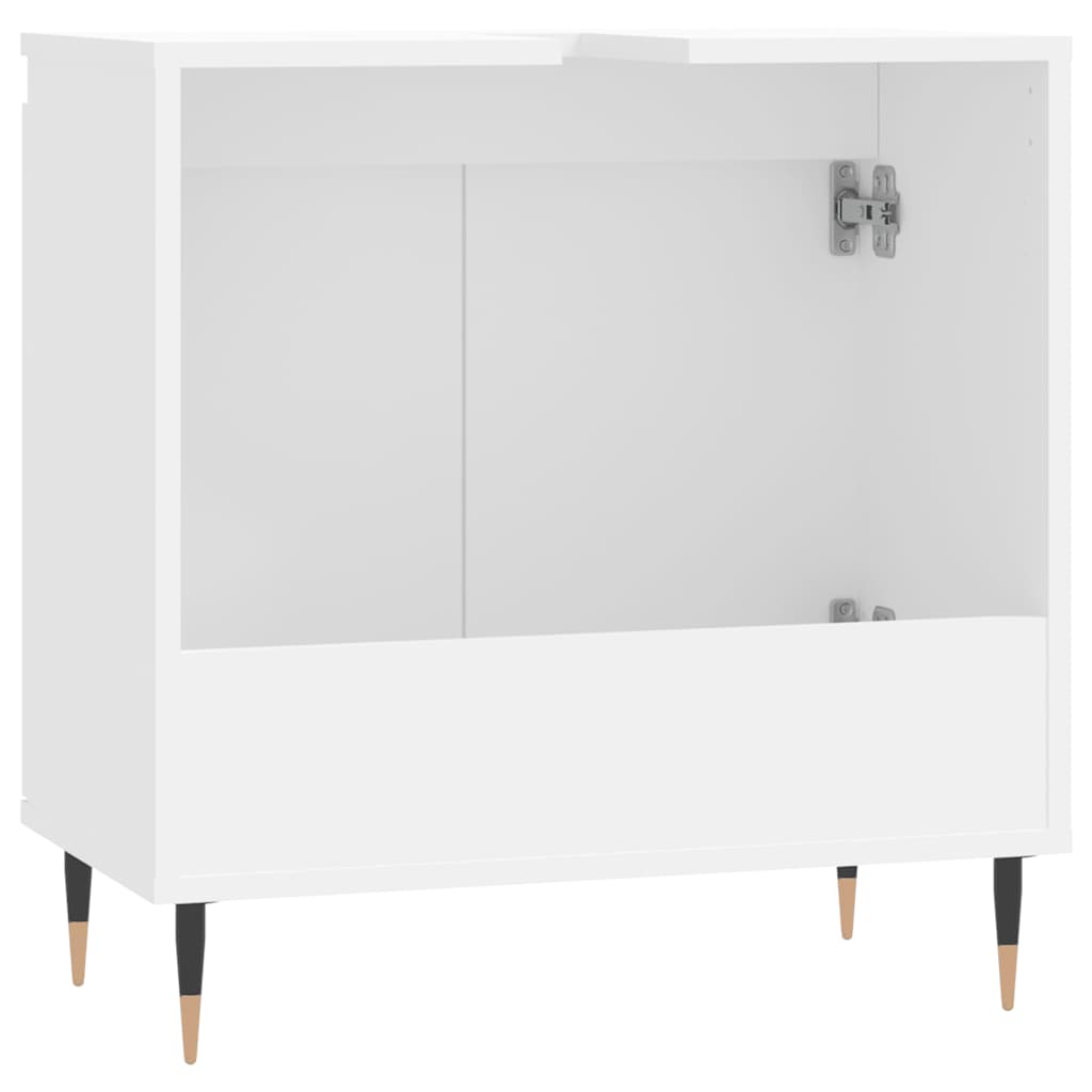 vidaXL Badezimmerschrank Weiß 58x33x60 cm Holzwerkstoff