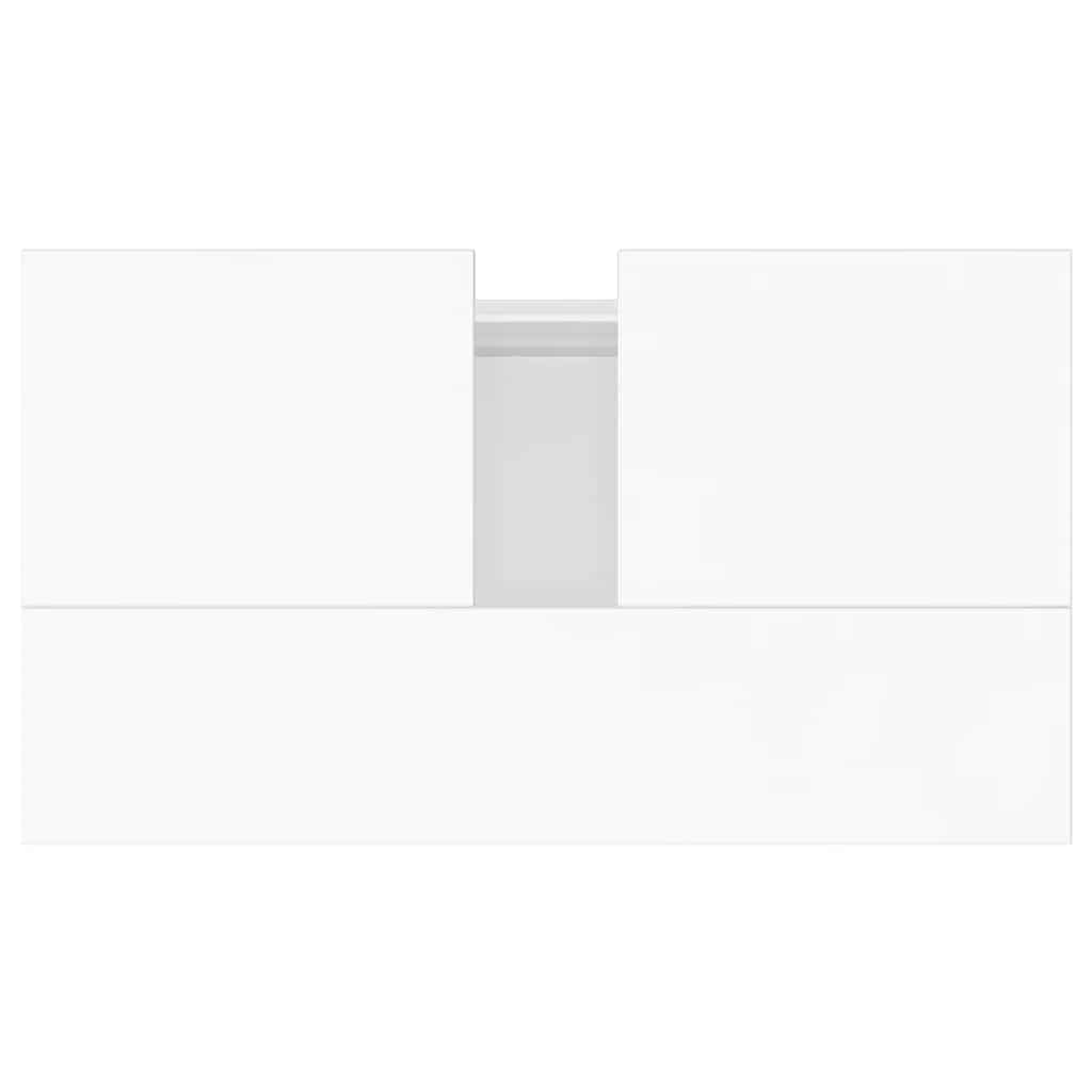vidaXL Badschrank Schwarz 58x33x60 cm Holzwerkstoff