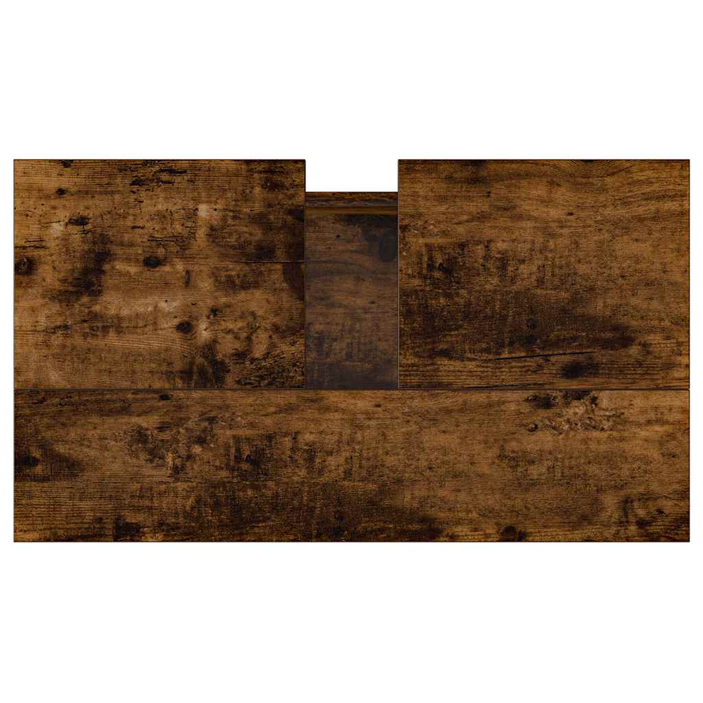 vidaXL Badschrank Hochglanz-Weiß 58x33x60 cm Holzwerkstoff