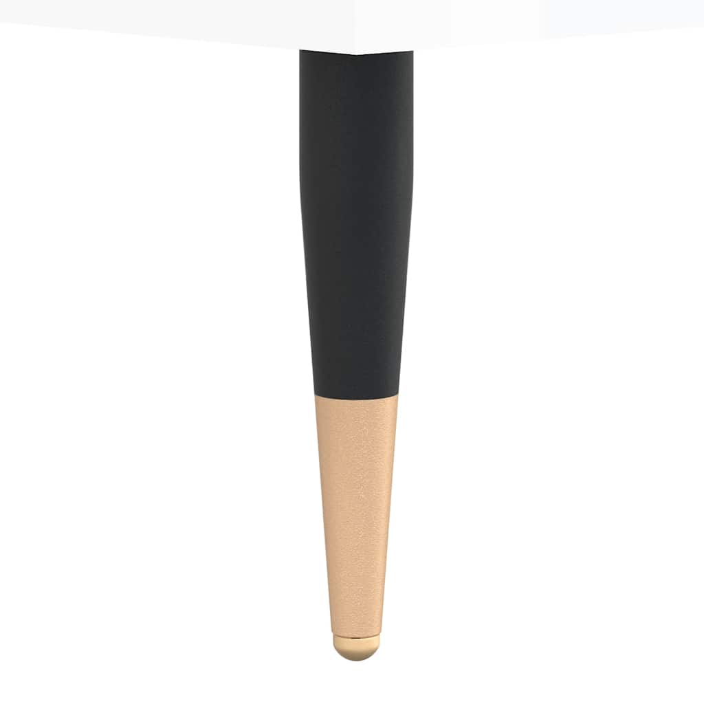 vidaXL Badschrank Hochglanz-Weiß 58x33x60 cm Holzwerkstoff