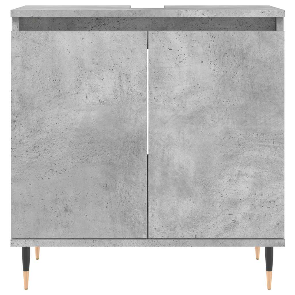 vidaXL Badschrank Betongrau 58 x 33 x 60 cm Holzwerkstoff