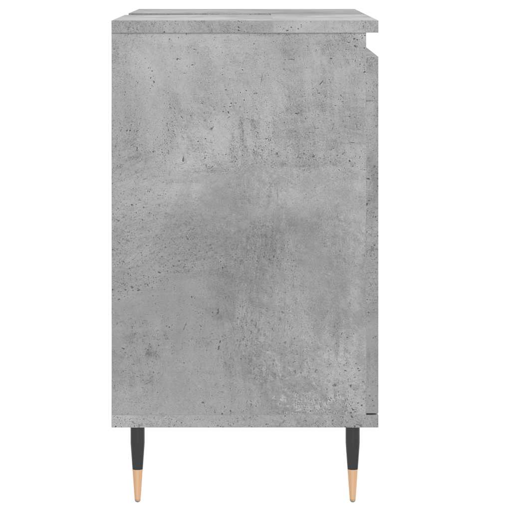 vidaXL Badschrank Betongrau 58 x 33 x 60 cm Holzwerkstoff