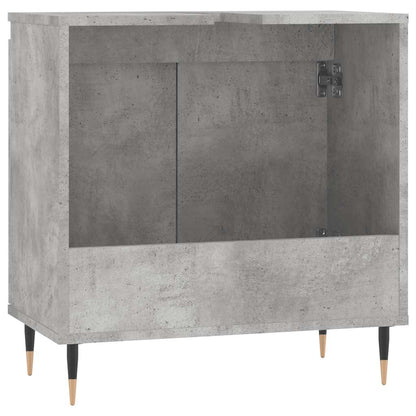 vidaXL Badschrank Betongrau 58 x 33 x 60 cm Holzwerkstoff