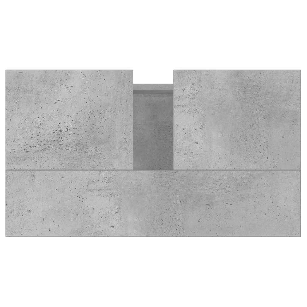 vidaXL Badschrank Betongrau 58 x 33 x 60 cm Holzwerkstoff