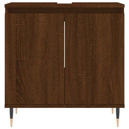 vidaXL Meuble de salle de bain chêne marron 58x33x60 cm Bois d'ingénierie