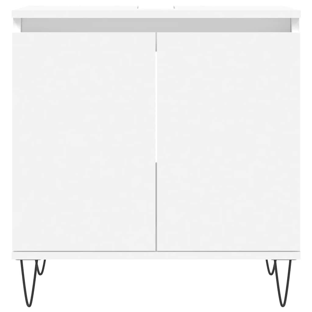 vidaXL Badezimmerschrank Weiß 58x33x60 cm Holzwerkstoff