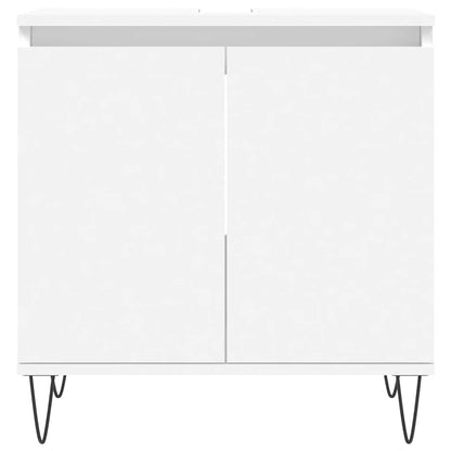 vidaXL Badezimmerschrank Weiß 58x33x60 cm Holzwerkstoff