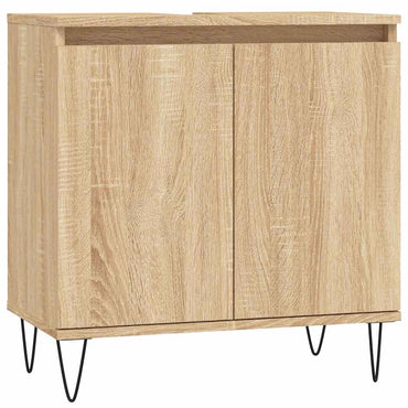 vidaXL Badschrank Sonoma-Eiche 58x33x60 cm Holzwerkstoff