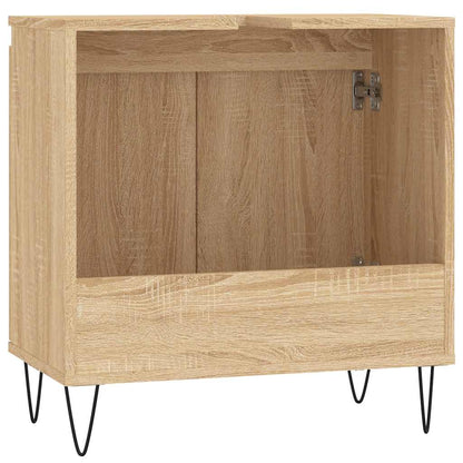 vidaXL Badschrank Sonoma-Eiche 58x33x60 cm Holzwerkstoff