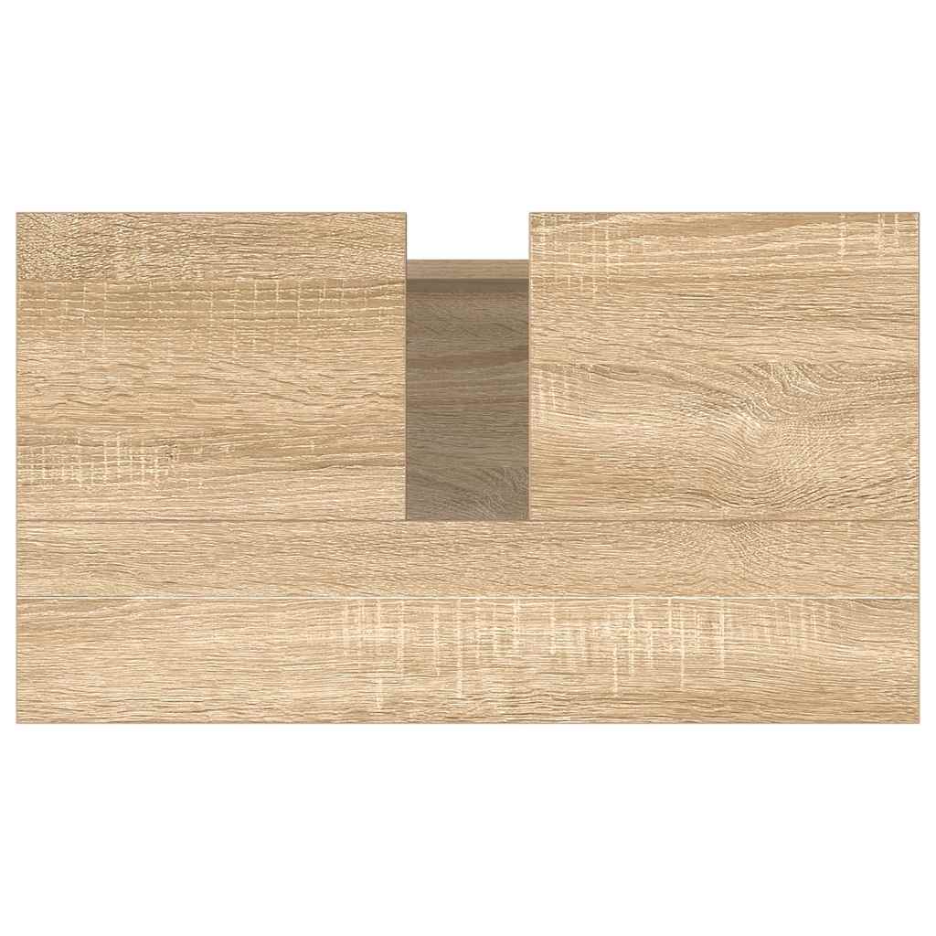 vidaXL Badschrank Sonoma-Eiche 58x33x60 cm Holzwerkstoff