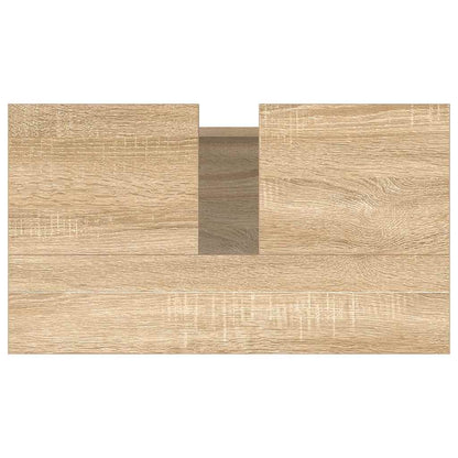 vidaXL Badschrank Sonoma-Eiche 58x33x60 cm Holzwerkstoff