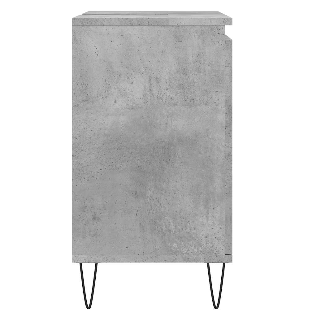vidaXL Badschrank Betongrau 58 x 33 x 60 cm Holzwerkstoff