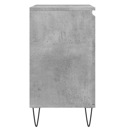 vidaXL Badschrank Betongrau 58 x 33 x 60 cm Holzwerkstoff