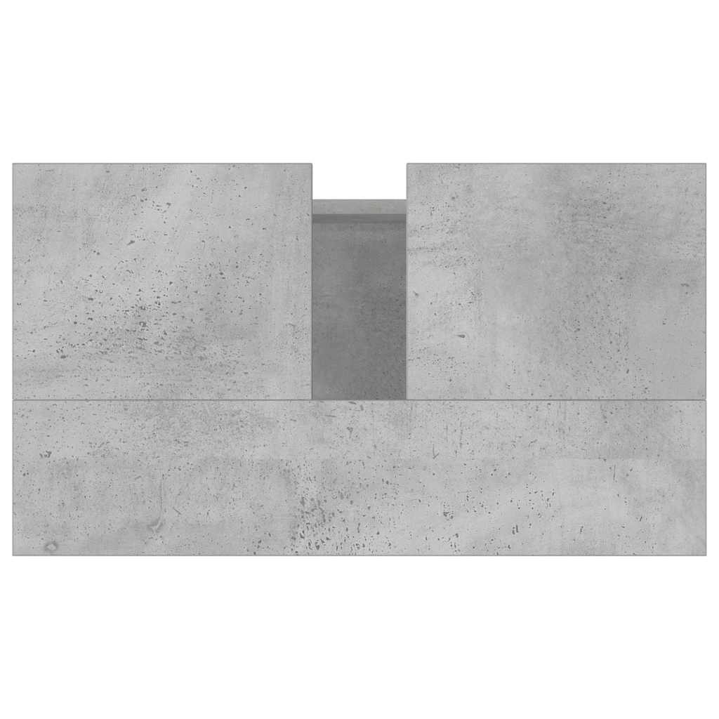 vidaXL Badschrank Betongrau 58 x 33 x 60 cm Holzwerkstoff