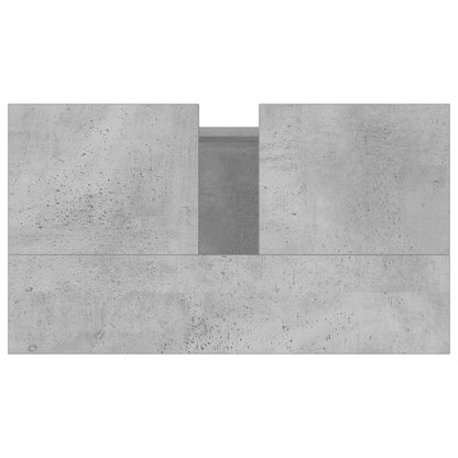 vidaXL Badschrank Betongrau 58 x 33 x 60 cm Holzwerkstoff