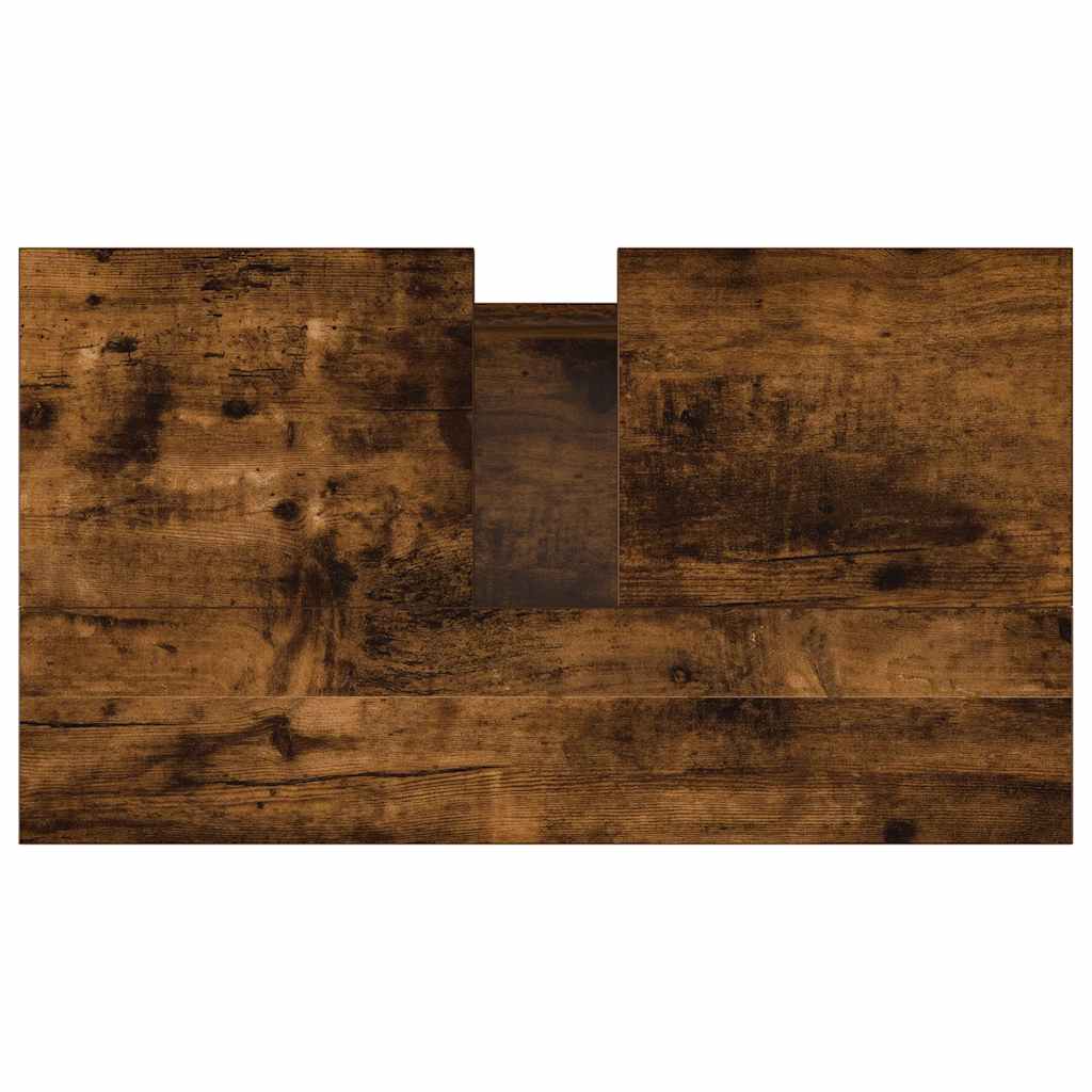 vidaXL Badschrank Räuchereiche 58x33x60 cm Holzwerkstoff
