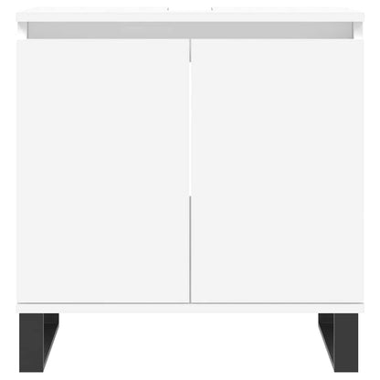 vidaXL Badezimmerschrank Weiß 58x33x60 cm Holzwerkstoff