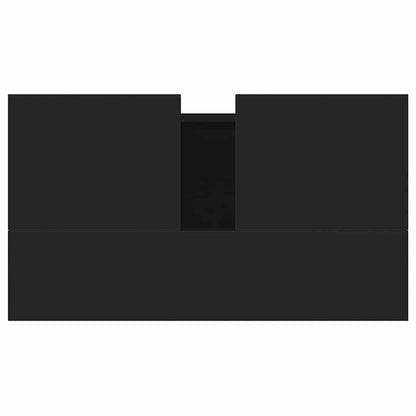vidaXL Badschrank Schwarz 58x33x60 cm Holzwerkstoff