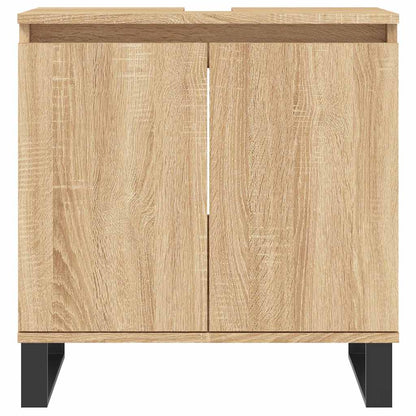 vidaXL Badschrank Sonoma-Eiche 58x33x60 cm Holzwerkstoff