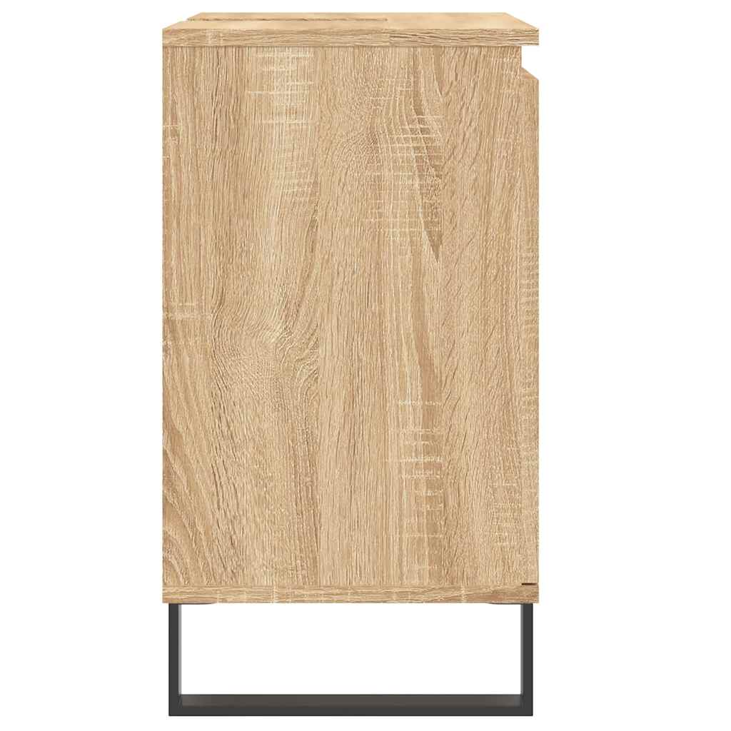 vidaXL Badschrank Sonoma-Eiche 58x33x60 cm Holzwerkstoff