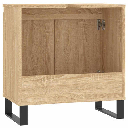 vidaXL Badschrank Sonoma-Eiche 58x33x60 cm Holzwerkstoff