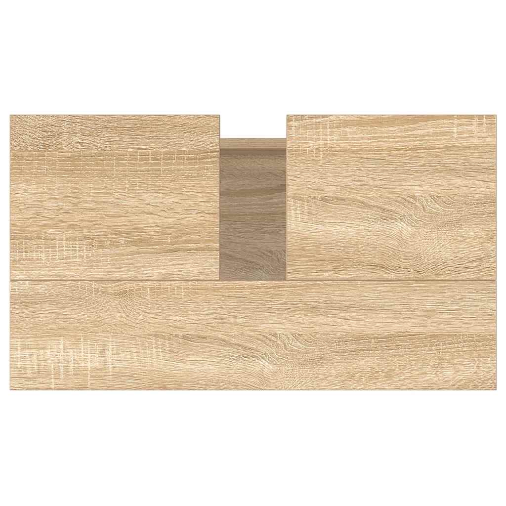 vidaXL Badschrank Sonoma-Eiche 58x33x60 cm Holzwerkstoff