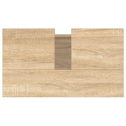 vidaXL Badschrank Sonoma-Eiche 58x33x60 cm Holzwerkstoff