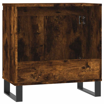 vidaXL Meuble de salle de bain chêne fumé 58x33x60 cm Bois d'ingénierie