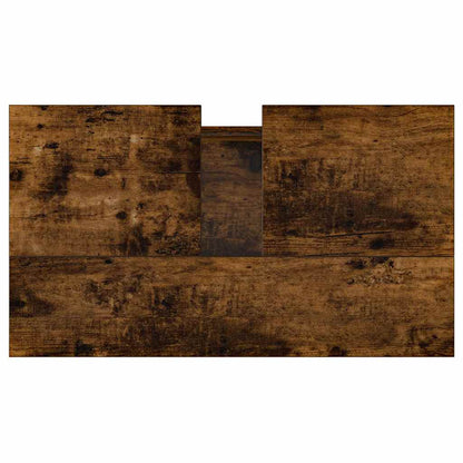 vidaXL Meuble de salle de bain chêne fumé 58x33x60 cm Bois d'ingénierie