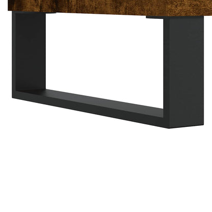 vidaXL Meuble de salle de bain chêne fumé 58x33x60 cm Bois d'ingénierie