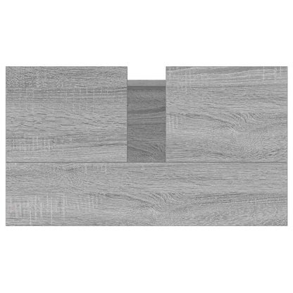 vidaXL Badschrank Grau Sonoma 58x33x60 cm Holzwerkstoff