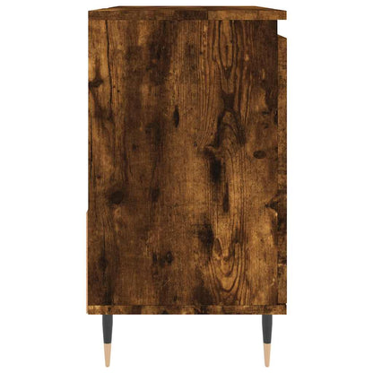vidaXL Badschrank Räuchereiche 65x33x60 cm Holzwerkstoff