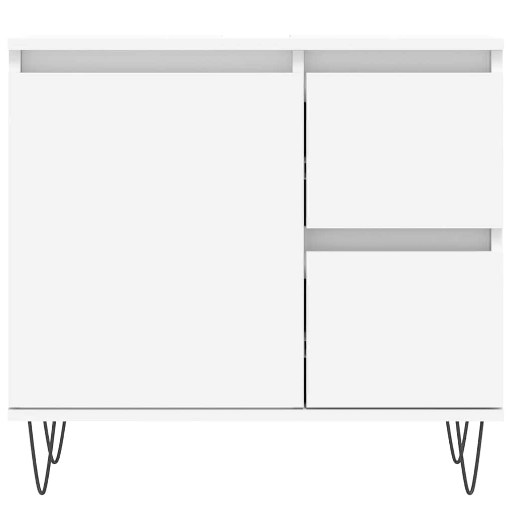vidaXL Badschrank Weiß 65x33x60 cm Holzwerkstoff