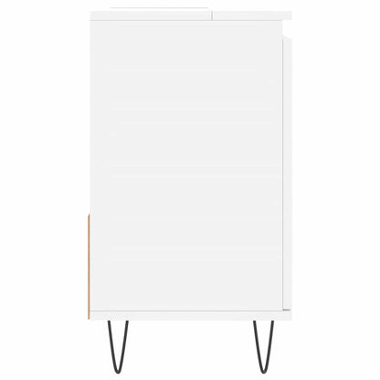 vidaXL Badschrank Weiß 65x33x60 cm Holzwerkstoff