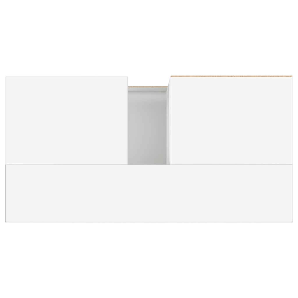 vidaXL Badschrank Weiß 65x33x60 cm Holzwerkstoff