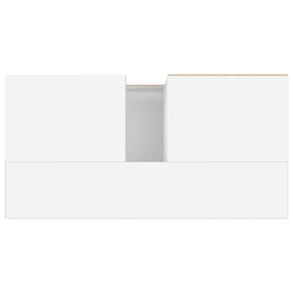vidaXL Badschrank Weiß 65x33x60 cm Holzwerkstoff