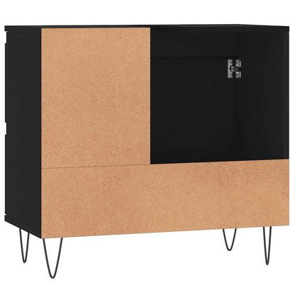 vidaXL Badschrank Schwarz 65x33x60 cm Holzwerkstoff