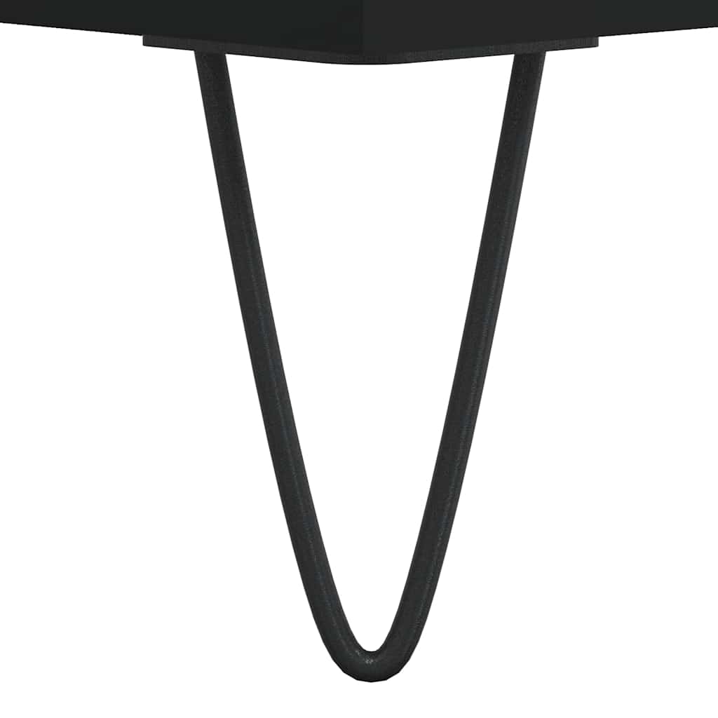 vidaXL Badschrank Schwarz 65x33x60 cm Holzwerkstoff
