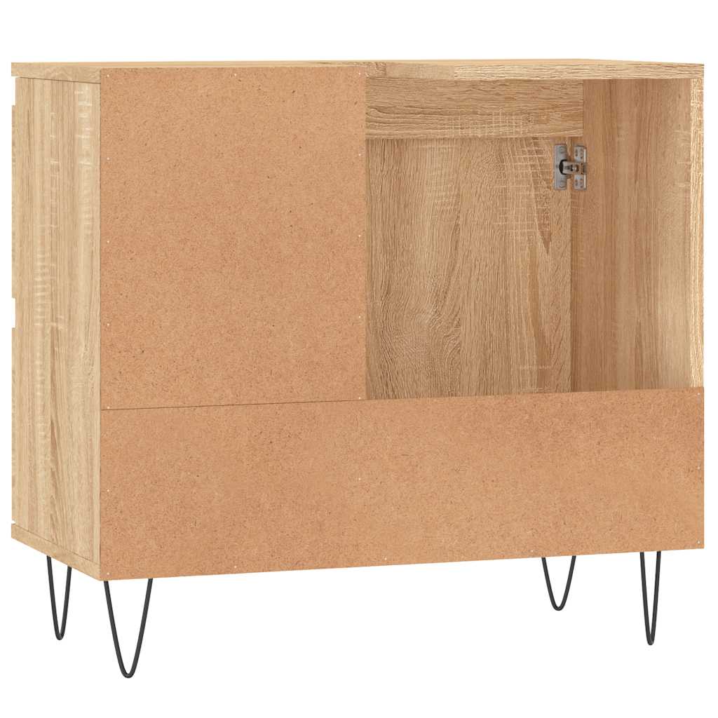 vidaXL Badschrank Sonoma-Eiche 65x33x60 cm Holzwerkstoff