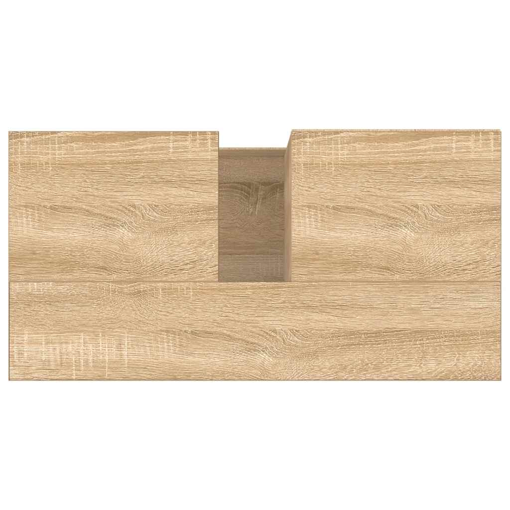 vidaXL Badschrank Sonoma-Eiche 65x33x60 cm Holzwerkstoff