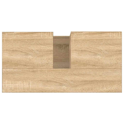 vidaXL Badschrank Sonoma-Eiche 65x33x60 cm Holzwerkstoff