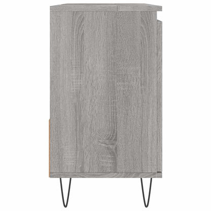 vidaXL Badschrank Grau Sonoma 65x33x60 cm Holzwerkstoff