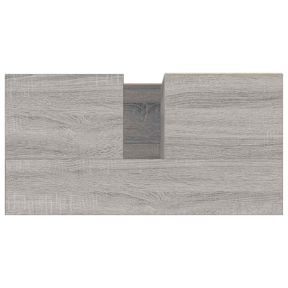vidaXL Badschrank Grau Sonoma 65x33x60 cm Holzwerkstoff