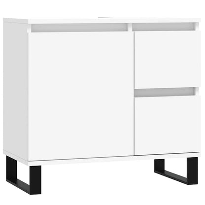 vidaXL Badschrank Weiß 65x33x60 cm Holzwerkstoff