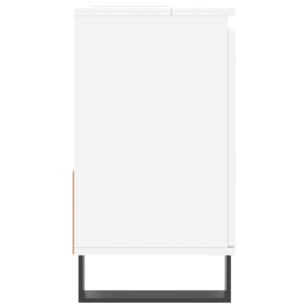 vidaXL Badschrank Weiß 65x33x60 cm Holzwerkstoff