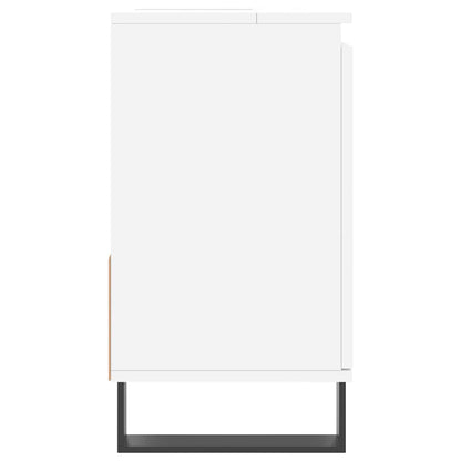 vidaXL Badschrank Weiß 65x33x60 cm Holzwerkstoff