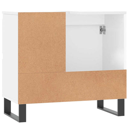 vidaXL Badschrank Weiß 65x33x60 cm Holzwerkstoff
