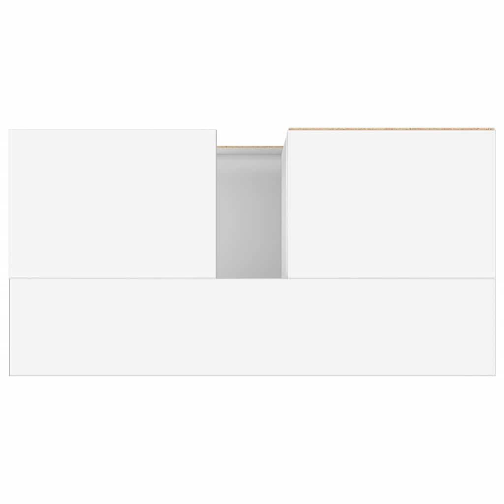 vidaXL Badschrank Weiß 65x33x60 cm Holzwerkstoff